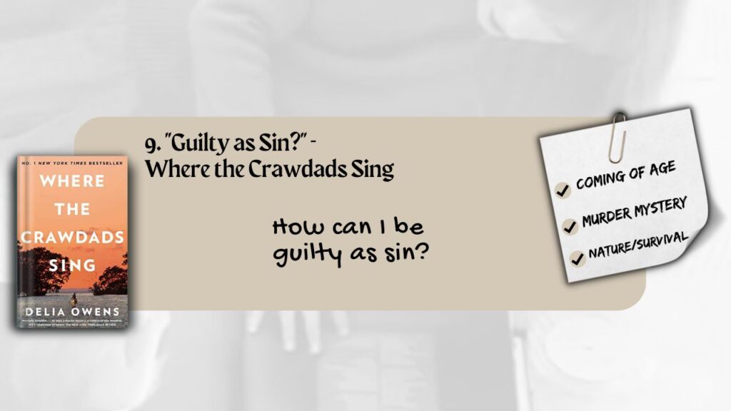 "Guilty as Sin?" -  Where the crawdad sings