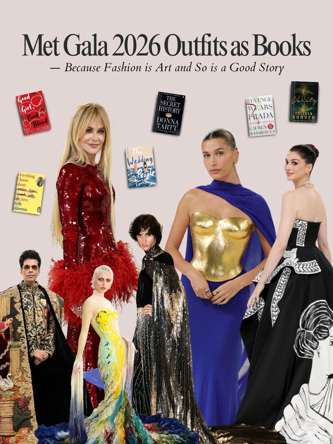 Met Gala 2026 Outfits as Books
